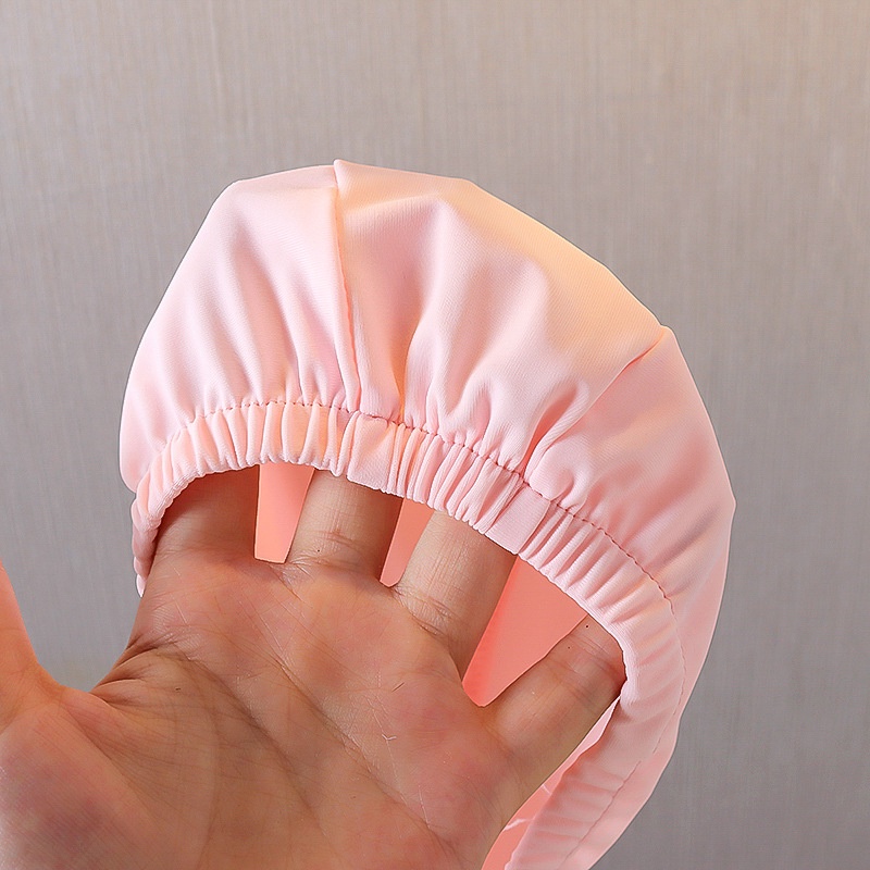 Bộ Đồ Bơi Liền Thân Kèm Mũ Hình Quả Dâu Màu Hồng Dễ Thương Dành Cho Bé Gái