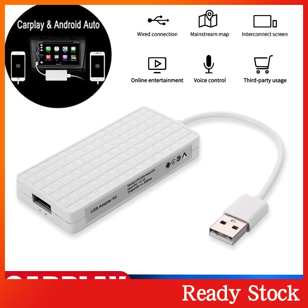 Ready Stock Apple CarPlay Car Link Dongle Auto Link Dongle 5V White GPS Universal