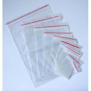 Túi zipper chỉ đỏ nhiều size lựa chọn
