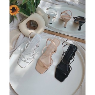 Sandal nữ xỏ ngón quai mảnh gót nhọn