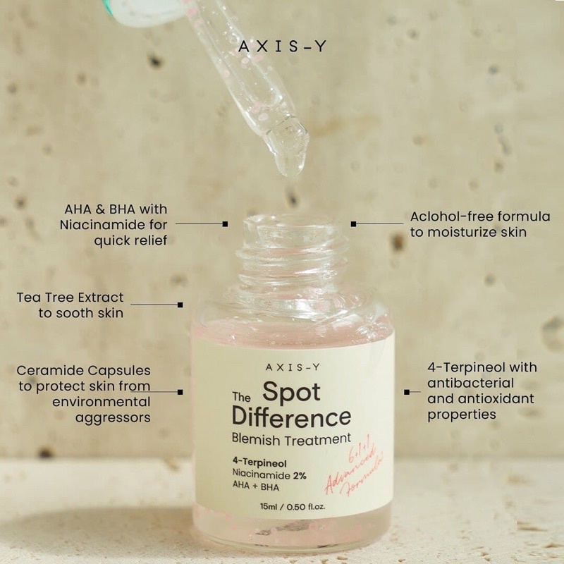 Tinh chất chấm mụn, mờ thâm AXIS-Y SPOT THE DIFFERENCE BLEMISH TREATMENT