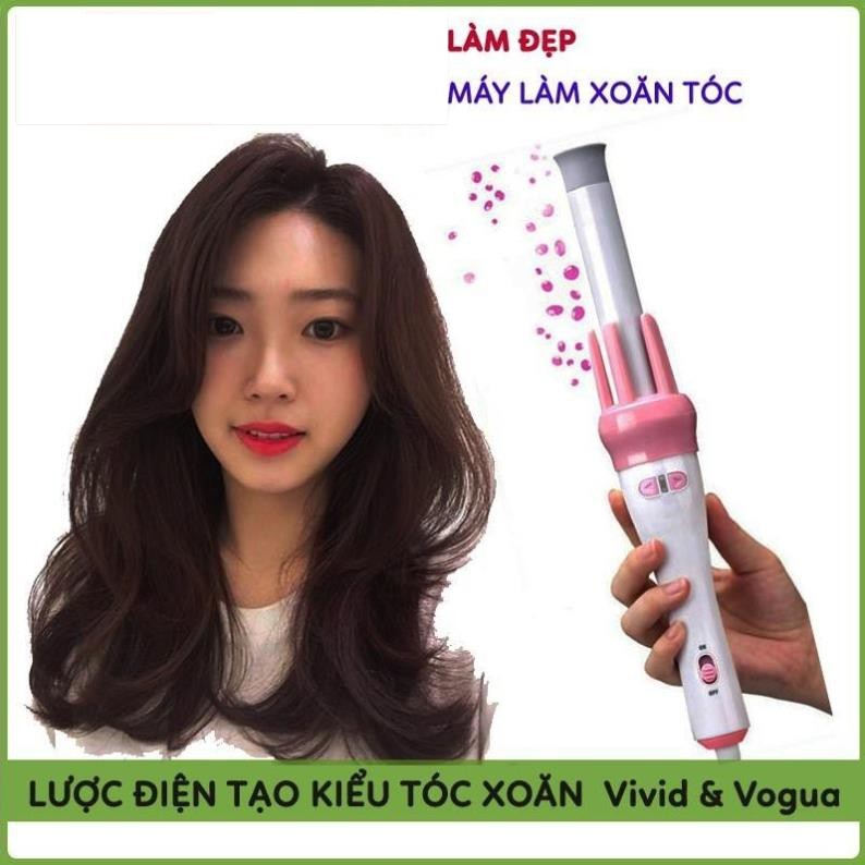 Máy Uốn Tóc, Lược Điện Làm Xoăn Tóc 360 Độ Vivid & Vogua Chuyên Nghiệp, Giúp Chị Em Tạo Được Những Kiểu Như Ý