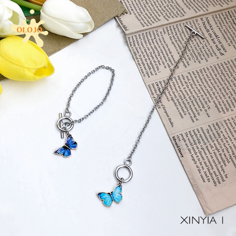 Vòng Tay Hình Bướm Xanh Dương Đơn Giản | BigBuy360 - bigbuy360.vn