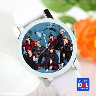 Đồng Hồ BTS In Hình FY Cho Nam Nữ - Dây Trắng