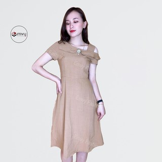 Đầm dáng xòe Mango trễ vai Emvy - V48