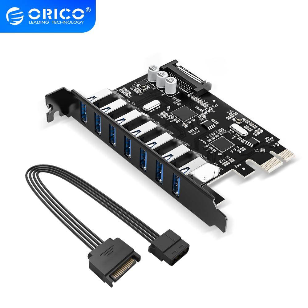 Card Mạng ORICO PVU3-7U-V1 7 Cổng USB 3.0 15PIN SATA VL805 VL812 CHIPSET | BigBuy360 - bigbuy360.vn