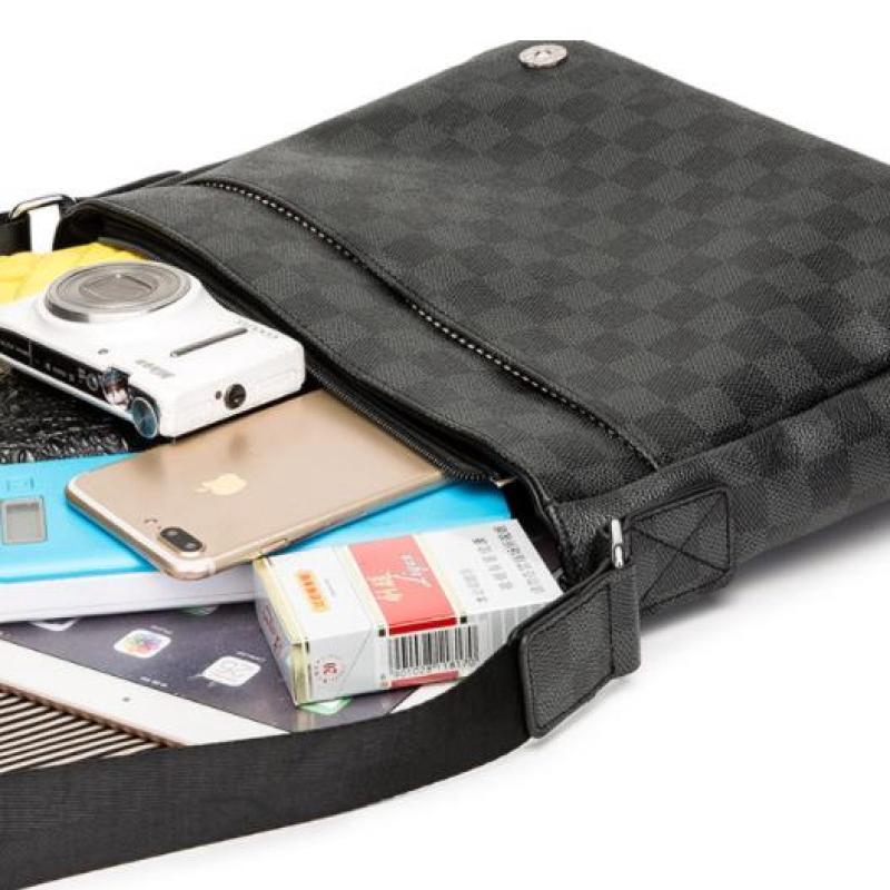 Túi Đeo Chéo Da Giả Phong Cách LV Thời Trang Cho Nam