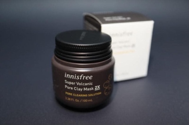 Mặt nạ đất sét Innisfree Super Volcanic Pore Clay Mask 2X 100ml | Mặt nạ tro núi lửa