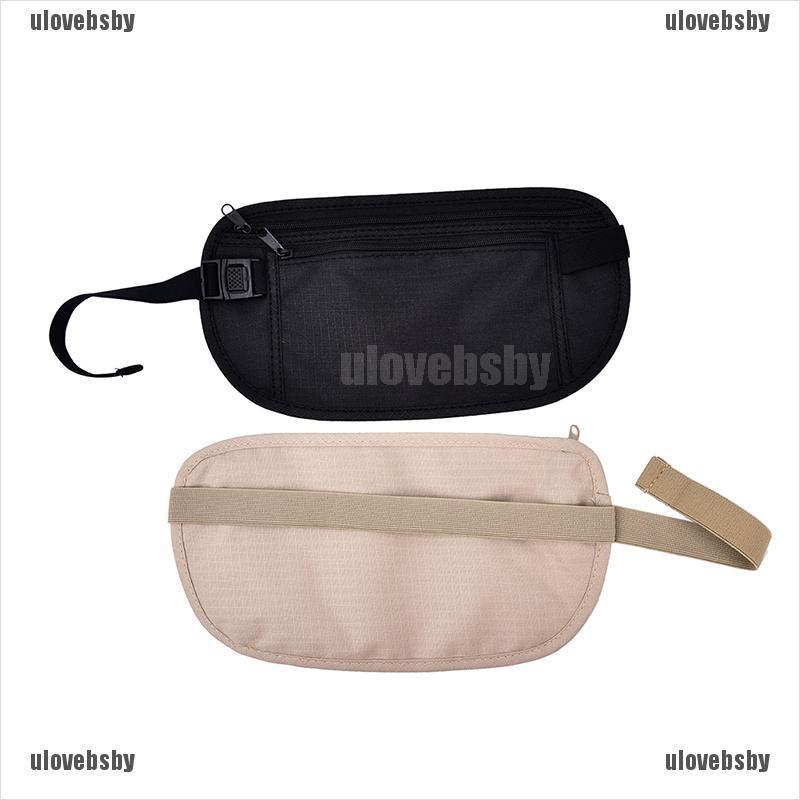 【ulovebsby】1pc travel storage bag money security purse cards waist belt ticket