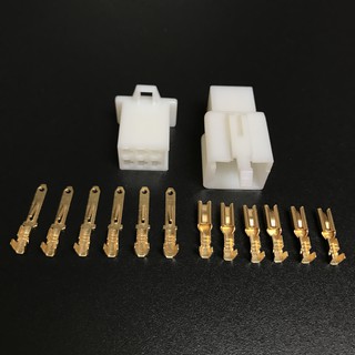Giắc xe máy 6 pin 2.8mm kết nối dây điện trên xe máy