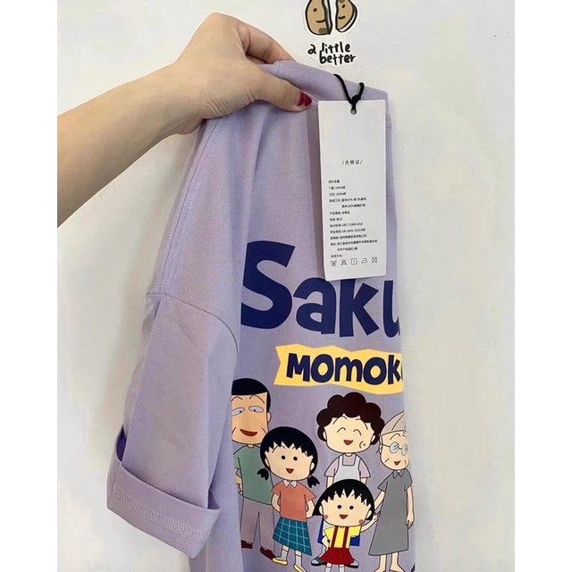 Áo thun tím sakura