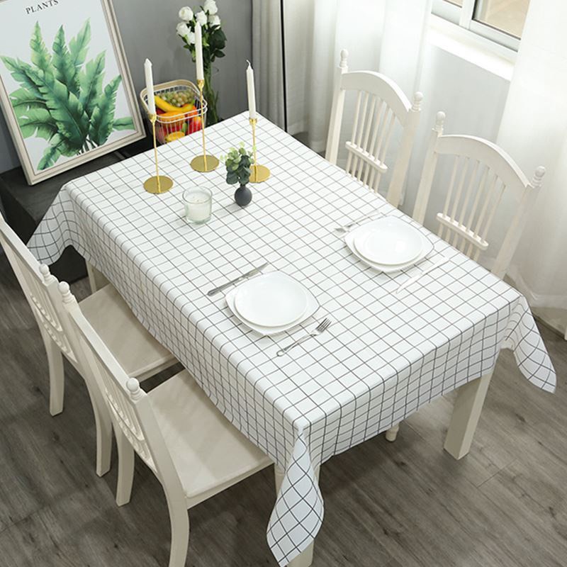 Khăn Trải Bàn Caro, PVC không thấm nước, khăn làm phông nền chụp ảnh, Bàn Học, Bàn Ăn Tiện Lợi SIGO