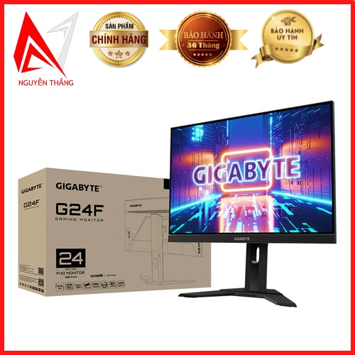 Màn hình GIGABYTE G24F 24inch/FHD/IPS/165Hz/1ms/300nits/HDMI+DP chuyên game new