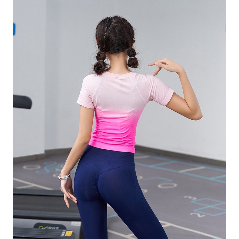 Aó thun tập gym yoga thể thao mitao loang màu