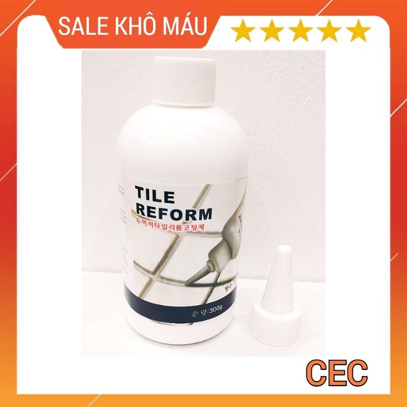 Sơn Kẻ Chỉ Gạch Công Nghệ HÀN QUỐC, Keo Chà Ron Sứ Chỉ Mạch Gạch Tile Reform 300g SKC3 [CEC Store]