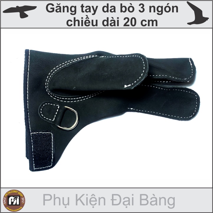 Găng tay da bò nuôi chim ưng, chim cắt nhỏ