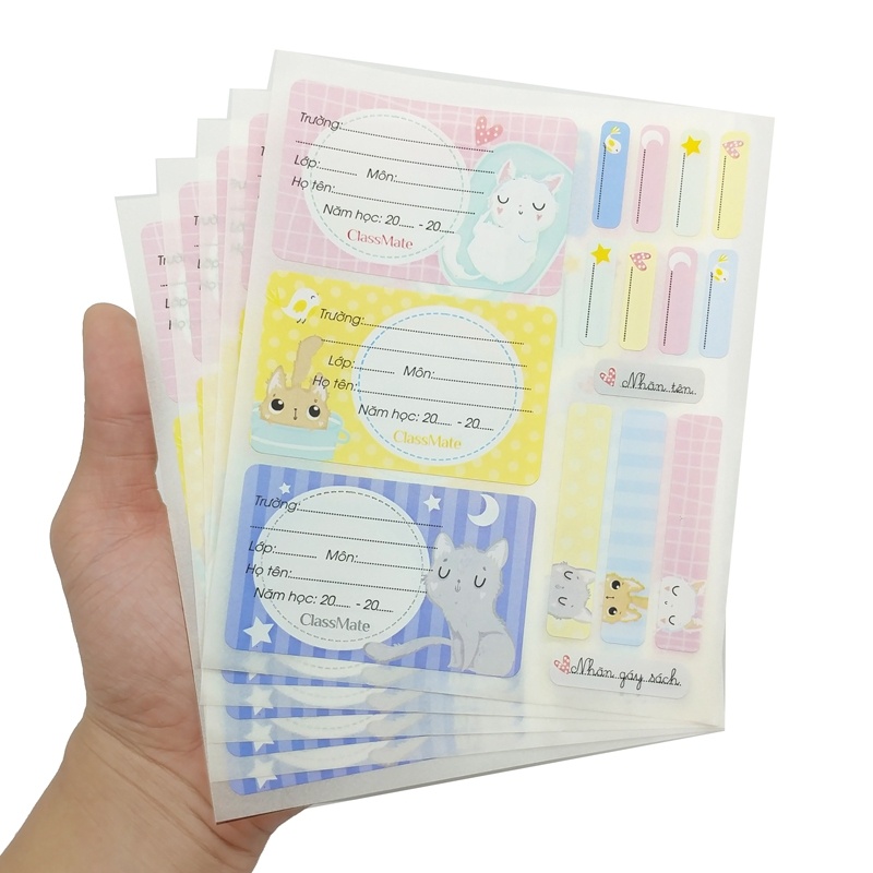 Nhãn Vở Classmate Pets CL-NT228 (Mẫu Màu Giao Ngẫu Nhiên)