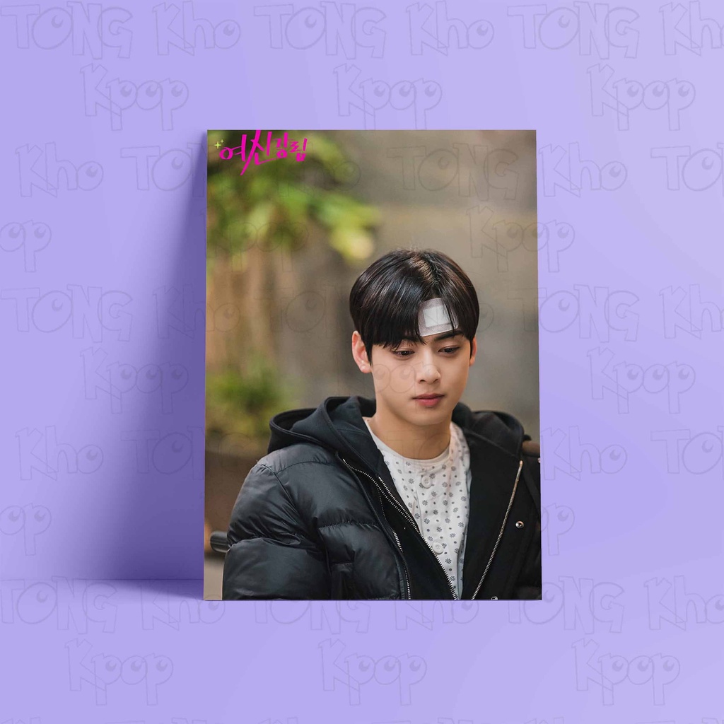 Tấm Postcard giấy 260gsm cao cấp in hình CHA EUN WOO TRUE BEAUTY idol nhóm nhạc kpop A5 ảnh đẹp nhiều mẫu