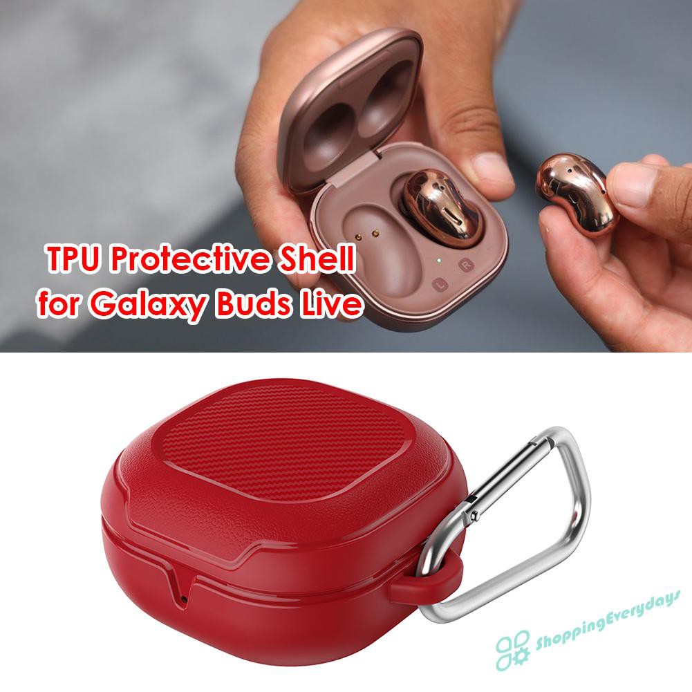 sv  TPU Case Protective Skin Cover with Keychain for Samsung Galaxy Buds Live