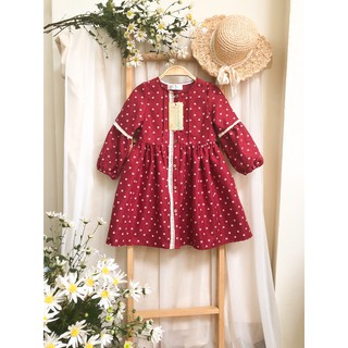 Đầm Bé Gái ⚜️ 5-14 tuổi ⚜️ Váy Trẻ Em Váy Nhung Hoa Thiết Kế Cao Cấp