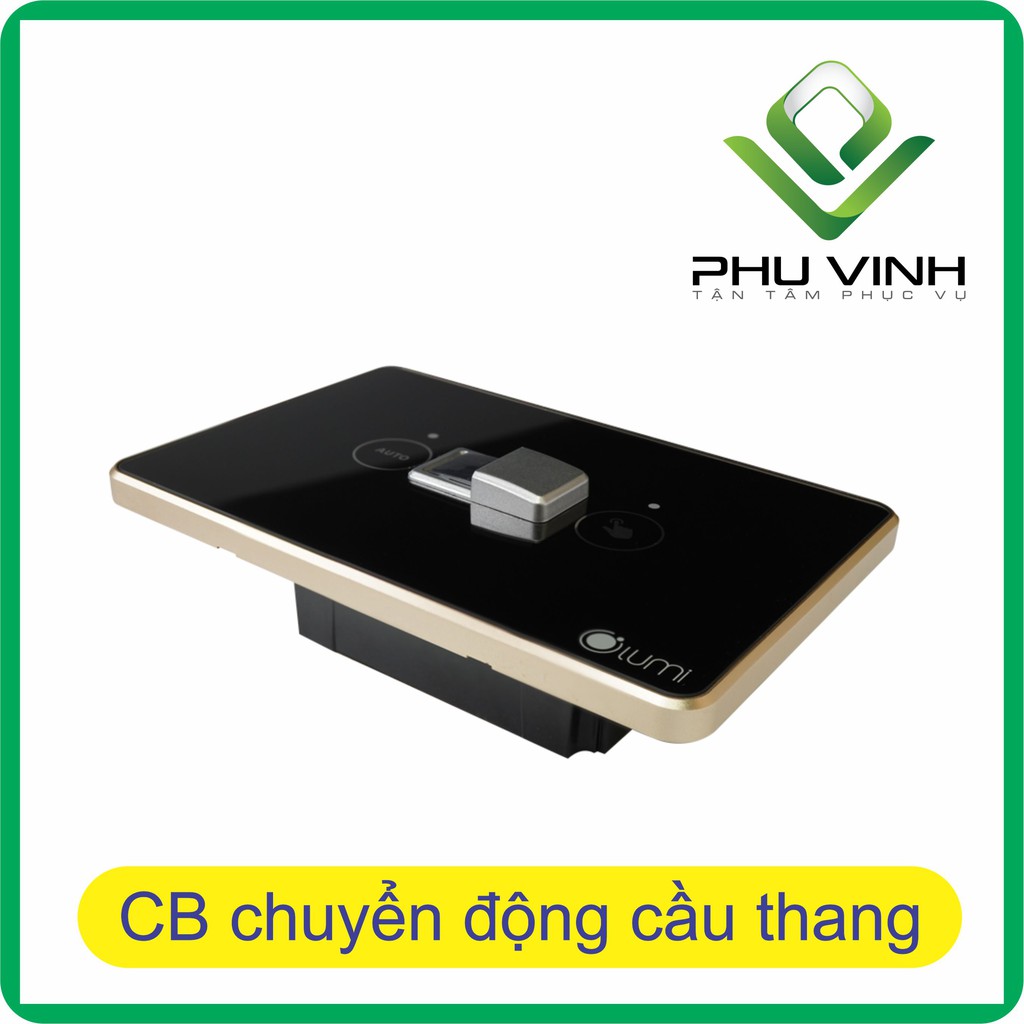 Công tắc cầu thang thông minh tích hợp cảm biến (2 trong 1) viền nhôm