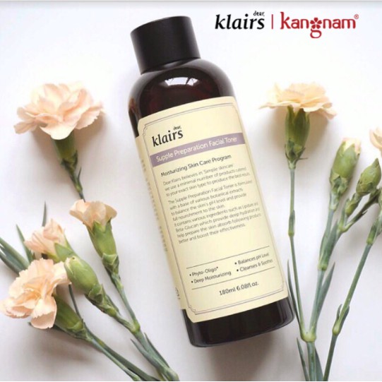 Nước hoa hồng Klairs Supple Presparation Facial Toner 180ml