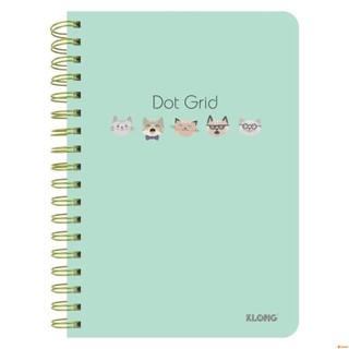 Sổ KLONG Dot Grid lò xo kép B5- ruột chấm 200 trang 120/90; MS: 962 [Sổ Klong]