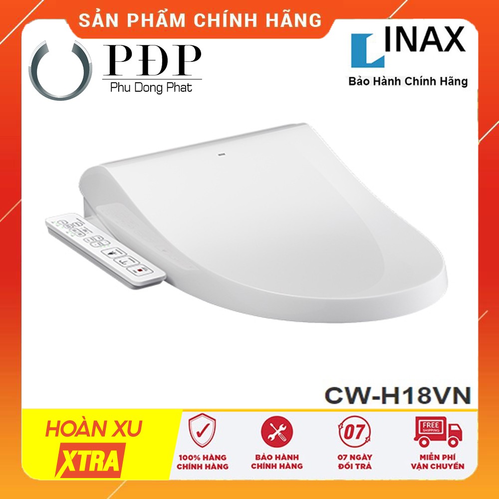 Nắp Bồn Cầu Điện Tử INAX CW-H18VN (Shower Toilet) hàng Bảo Hành Chính Hãng