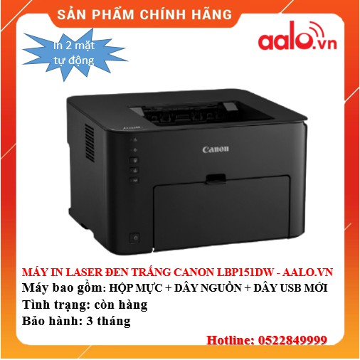 MÁY IN LASER ĐEN TRẮNG CANON IMAGECLASS LBP 151DW ĐÃ QUA SỬ DỤNG - AALO.VN