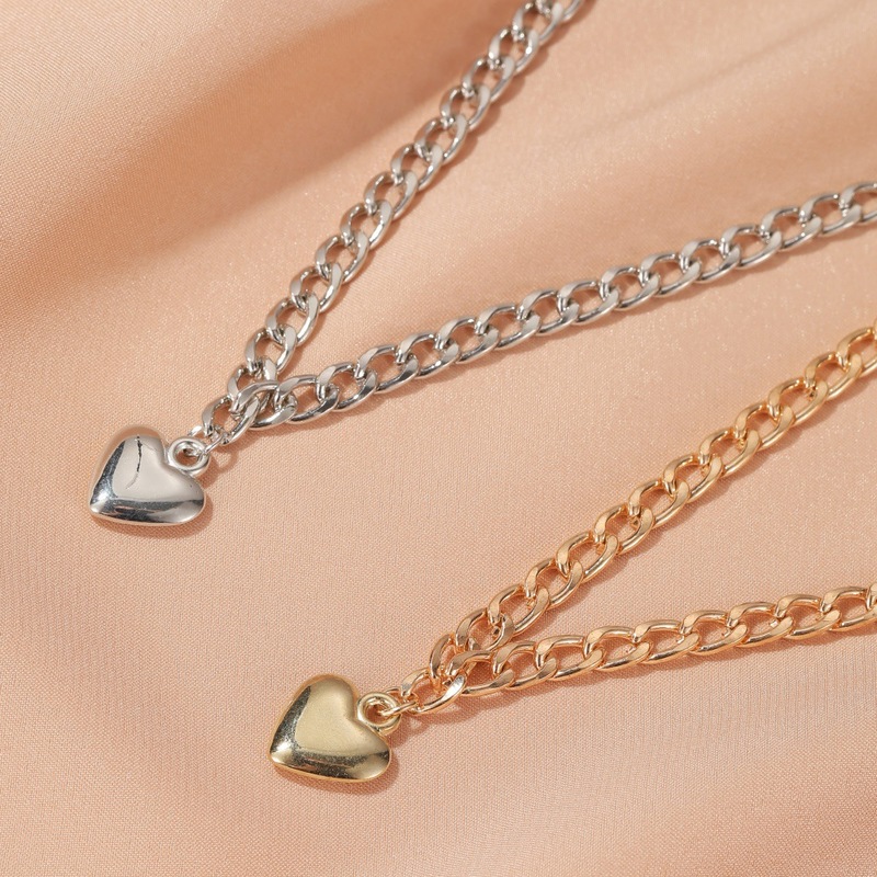 Vòng Cổ Choker Mặt Trái Tim Thời Trang Cho Nữ