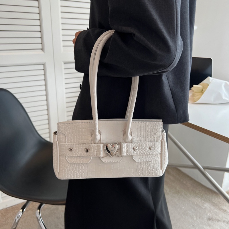 Túi Đeo Vai Cỡ Lớn Họa Tiết Da Cá Sấu Đơn Giản Thời Trang Cho Nữ