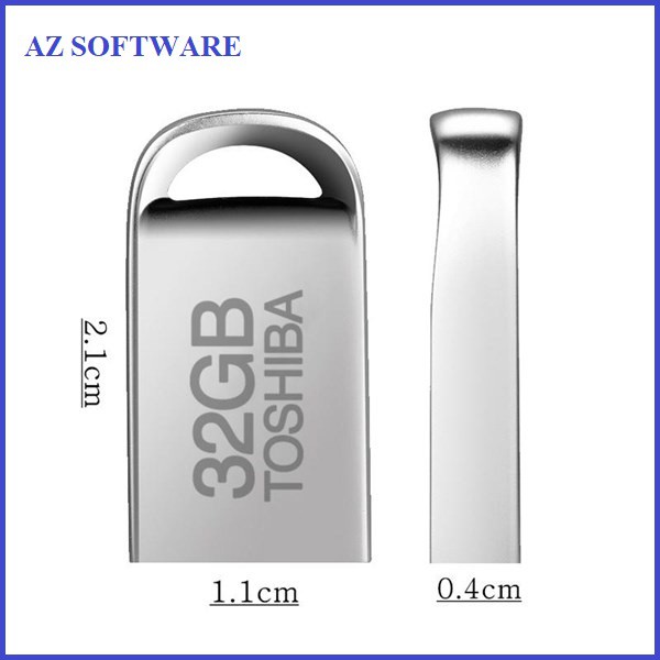 USB TOSHIBA SIÊU NHỎ, KIM LOẠI CHỐNG NƯỚC 32GB -> 16GB -> 8 GB -> 4GB (BH 12 Tháng)