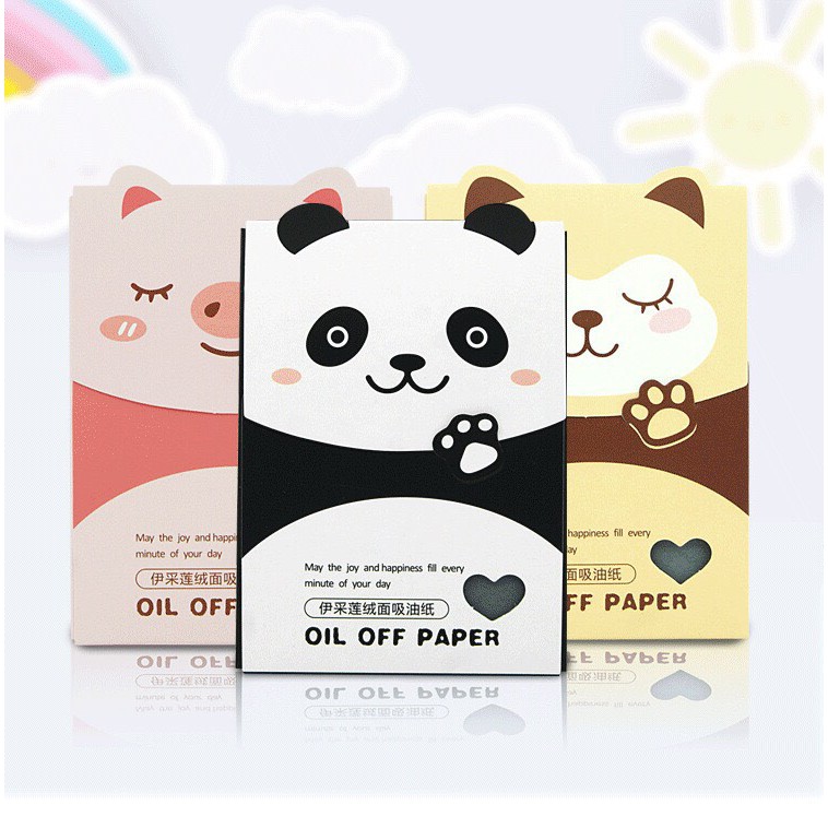 Giấy Thấm Dầu Than Hoạt Tính 80 Tờ Oil Off Paper OP24 Cao Cấp