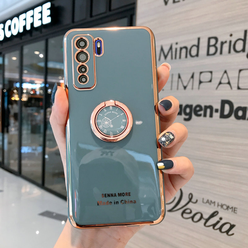 Ốp điện thoại TPU dẻo kèm giá đỡ cho OPPO RENO 6 4 5 3 4G 5G 5F 4F A95 A74 A54 A16 A15 S A53 A3S A12E A5S A7 A12 A52 A92 A5 A9 2020