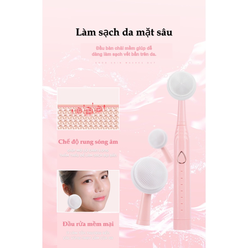 Bàn chải đánh răng điện 3 trong 1 LIG 6 chế độ phù hợp với mọi loại răng lợi làm sạch trắng sâu với công nghệ sóng âm.