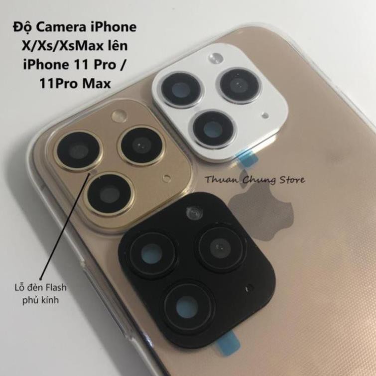 Miếng dán độ camera Iphone X/Xs/Xs Max lên thành Iphone 11 Pro/11 Pro Max