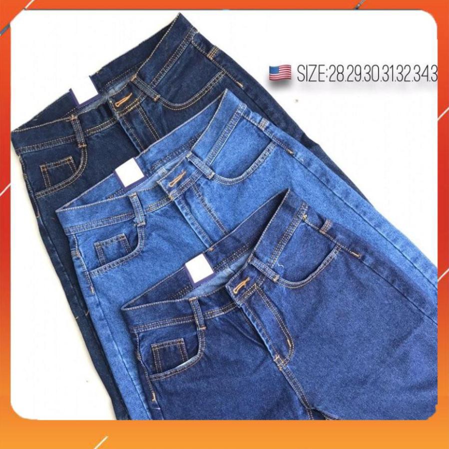 Quần short jean nam đơn giản (3 màu, ống suông)- có size 28-36 (50-90kg)