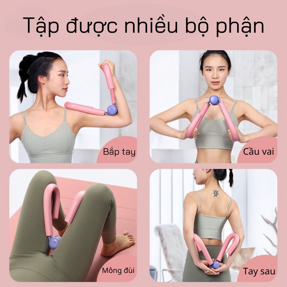 Dụng Cụ Tập Chân Mông Đùi Tập Gym Yoga, Kẹp Tập Gập Chân, Gập Tay Tăng Cơ Giảm Mỡ Toàn Thân Hiệu Quả