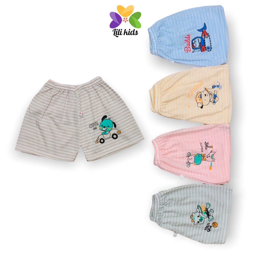 Quần Chục Đùi LILI.KIDS Quần Cotton Carter Cộc Mùa Hè Cho Bé Trai Bé Gái QC03