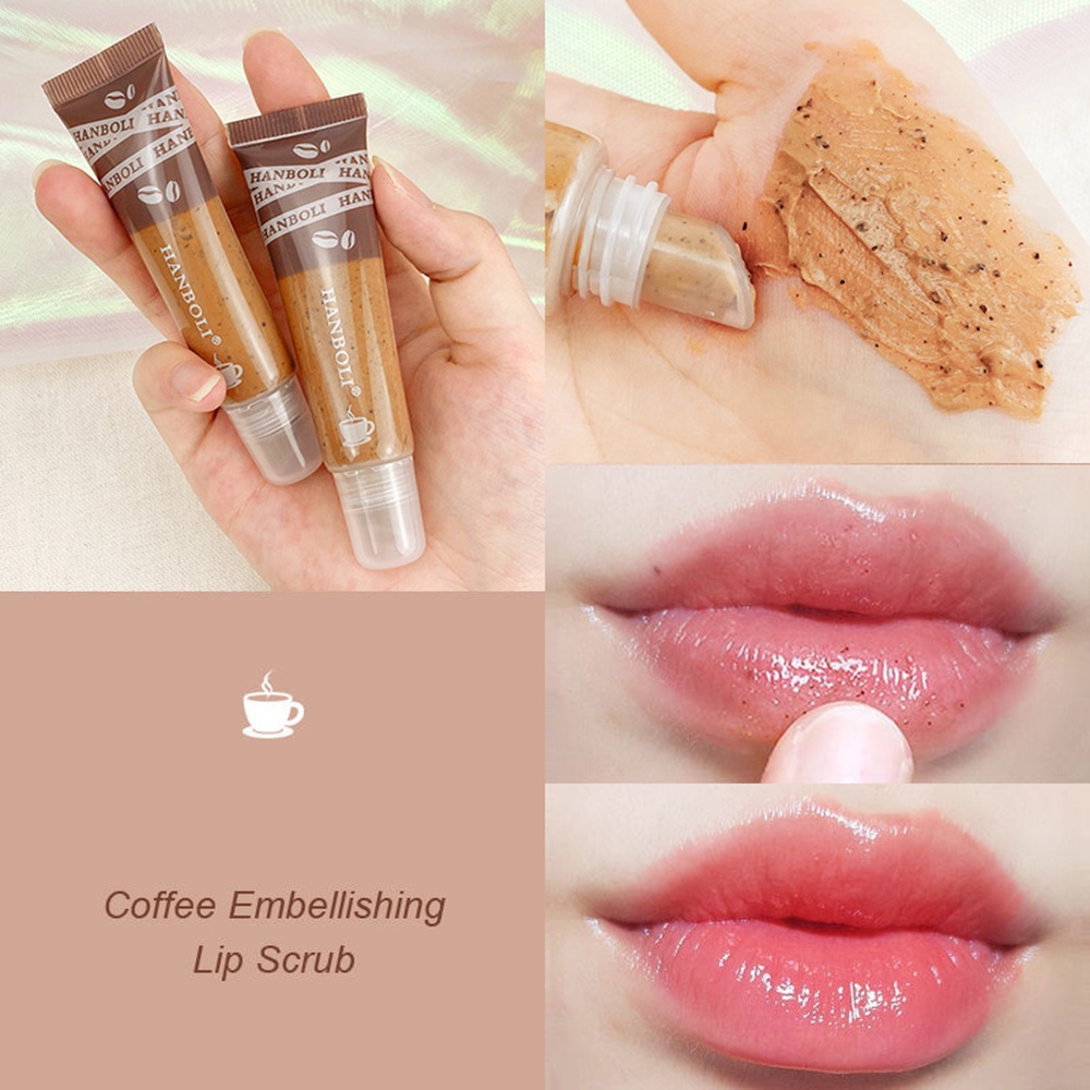 [Hàng mới về] Tẩy tế bào chết cho môi chiết xuất bơ hạt mỡ dưỡng ẩm làm mịn da trọng lượng 15g