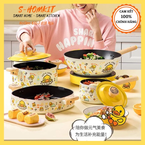 Bộ nồi đáy từ 3 lớp B-Duck cao cấp chính hãng ( có bán lẻ từng món)