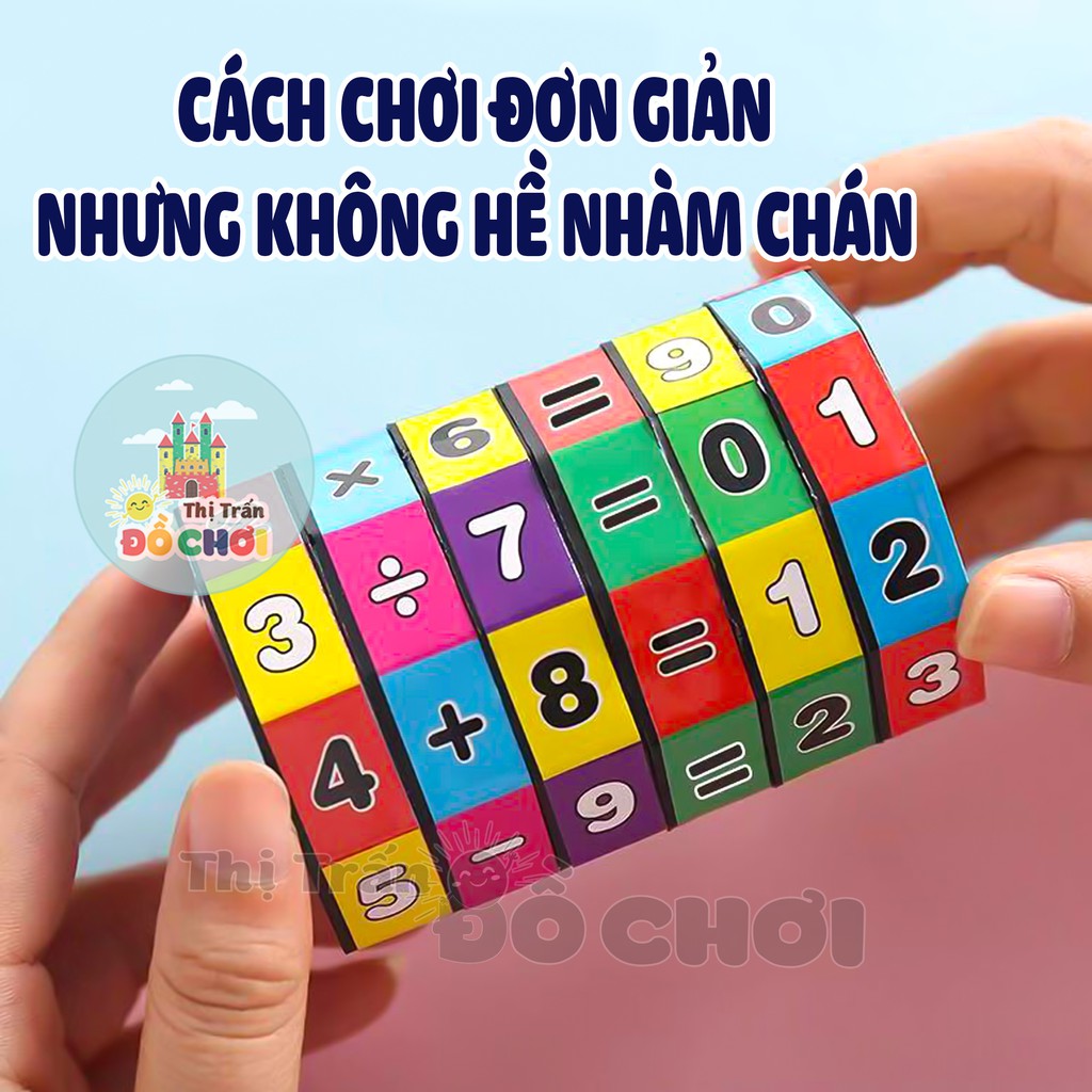 Đồ chơi Rubik học toán 6 tầng cho trẻ em phát triển trí não