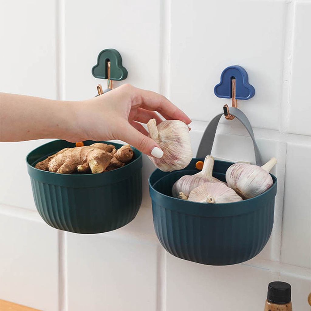 Giỏ đựng tỏi gừng/ trái cây Shepherd mini treo tường tiện dụng cho nhà bếp/ phòng tắm