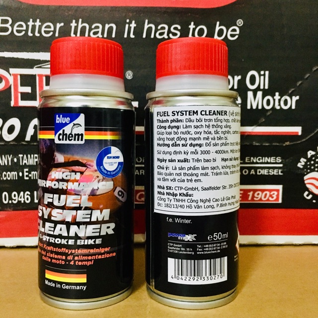 VỆ SINH HỆ THỐNG XĂNG BLUECHEM FUEL SYSTEM CLEANER