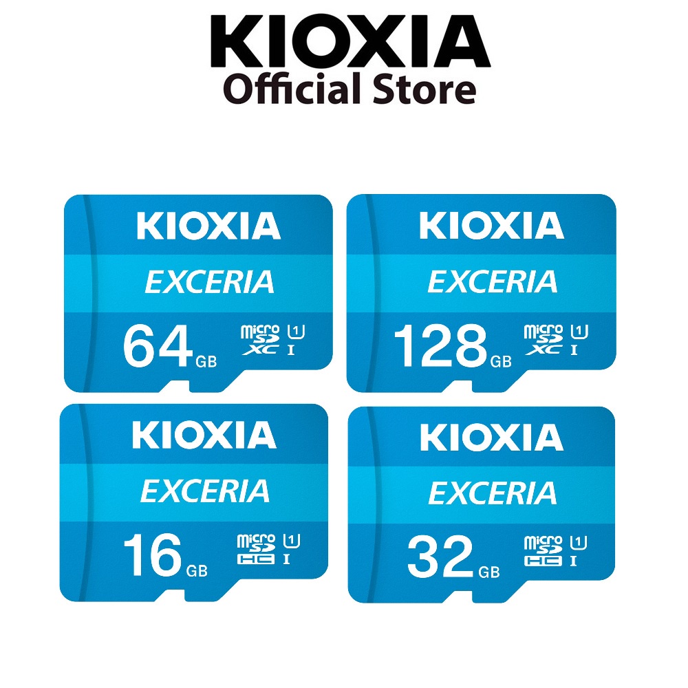 Thẻ nhớ Kioxia Micro SDHC 16GB 32GB 64GB 128GB C10 UHS-I 100MB/s(Không có Adapter)-Hàng chính hãng-BH 5 năm