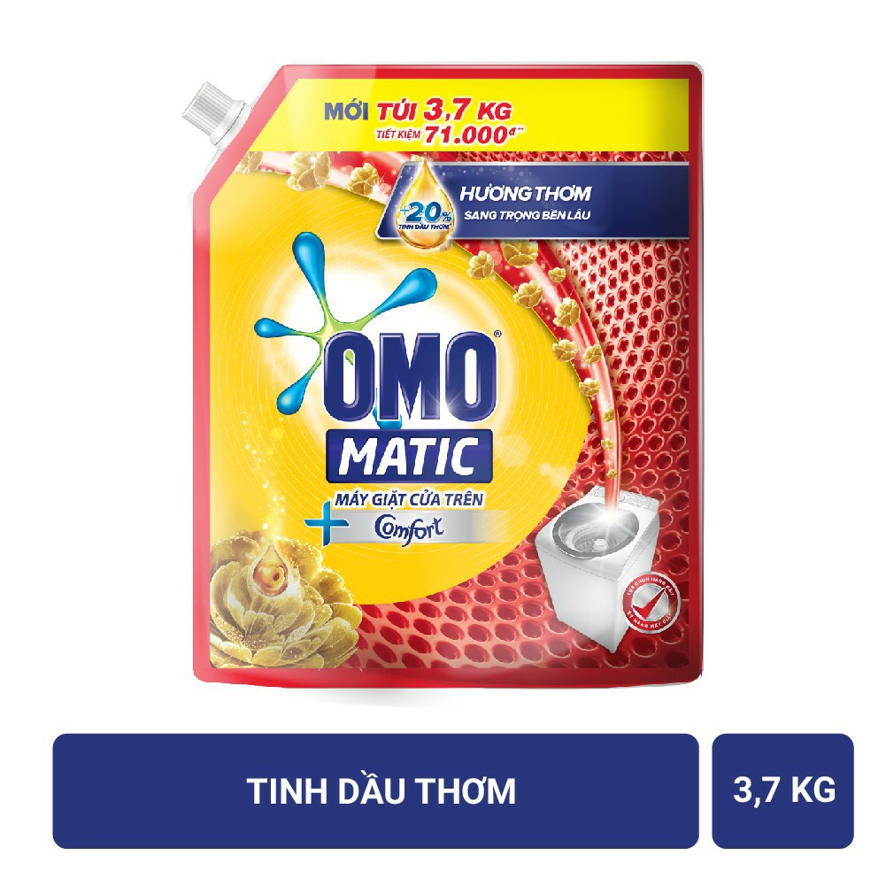 Nước giặt OMO Matic 3,7kg (Túi)