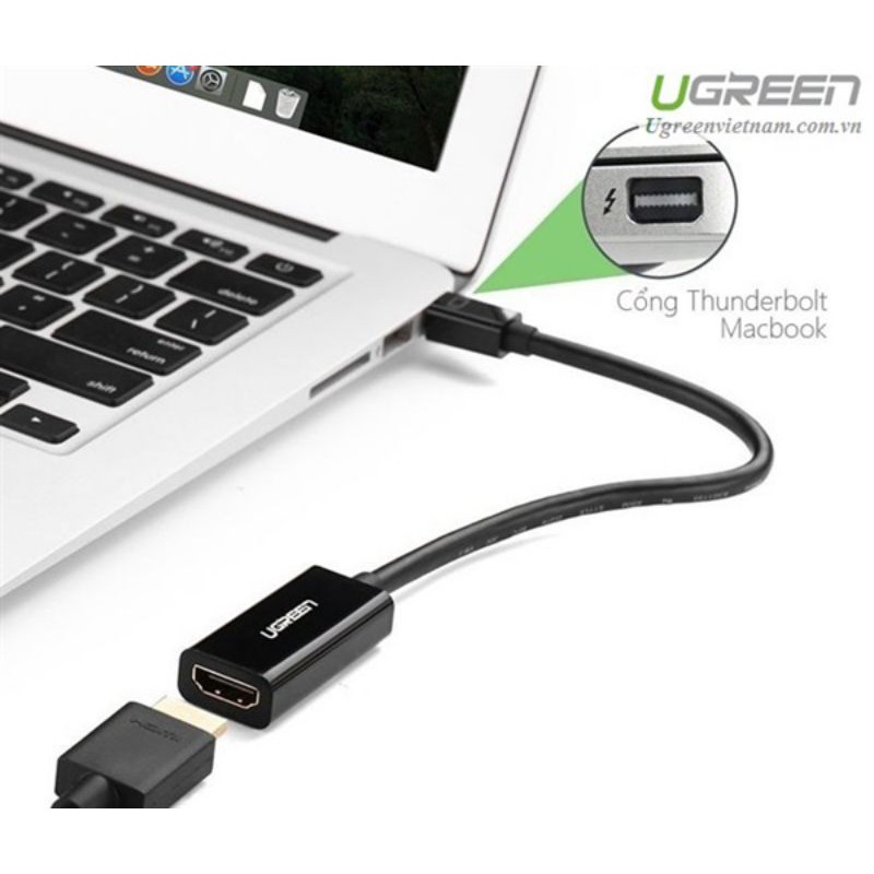 Cáp chuyển Mini Displayport sang HDMI Full HD ((Thunderbolt To HDMI) Ugreen 10461 - Hàng Chính Hãng