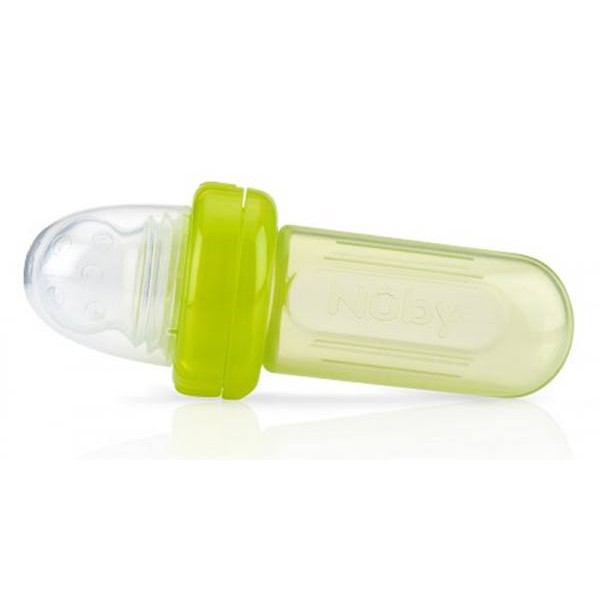 Bình Nhai Chống Hóc Silicone cao cấp Nuby