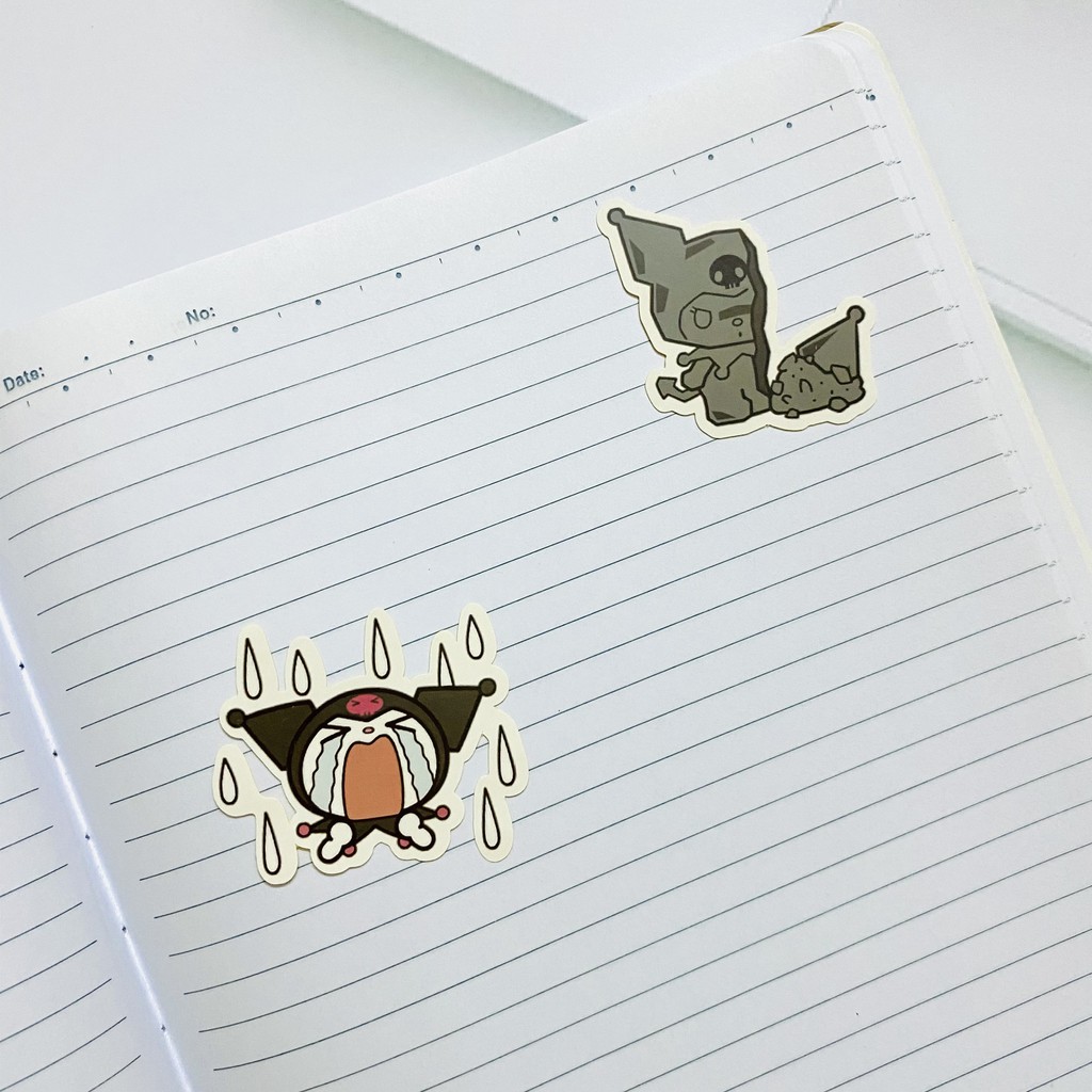 Sticker Animated Kuromi dán trang trí laptop, máy tính bỏ túi, vali, điện thoại, đàn ghita,...