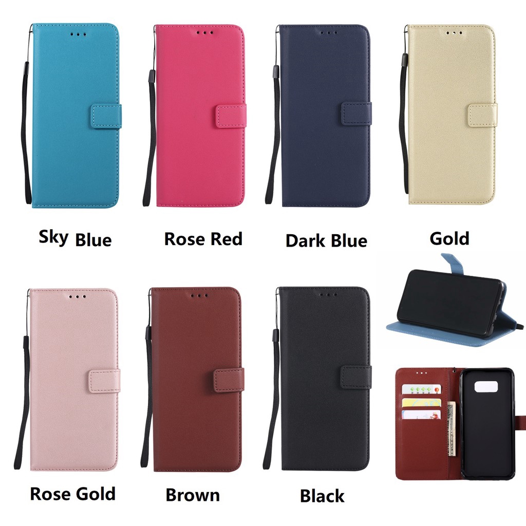 Casing Samsung Galaxy A21s A31 S6 edge plus S5 S4 Flip Cover Wallet Case PU Leather Card Slot Stand TPU Bumper